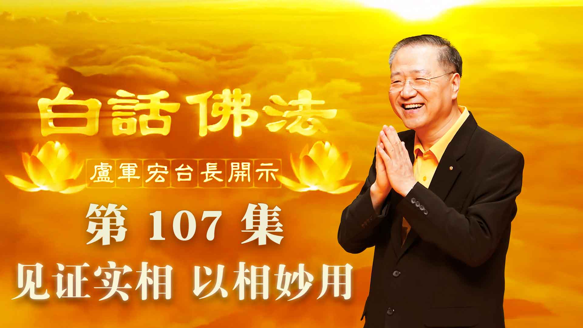 107.  见证实相 以相妙用 2020年7月15日~白话佛法 第107集