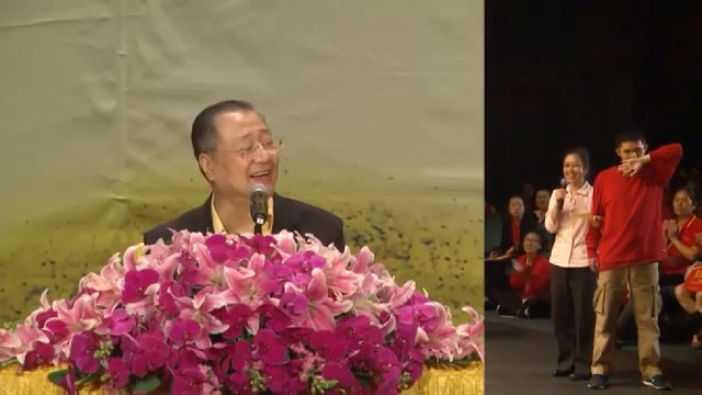 531 视频:前世打猎杀豹 今世灵性上身 动作怪异 发出怪叫 师父加持当场合掌--20160911 洛杉矶