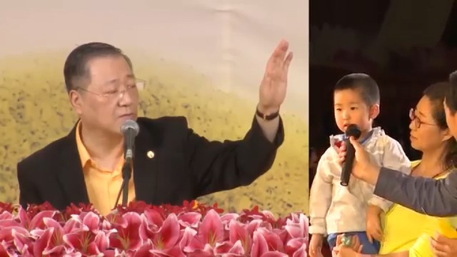 560 视频:孩童智商问题 念经开口讲话 师父加持 当场合掌--20161008东京